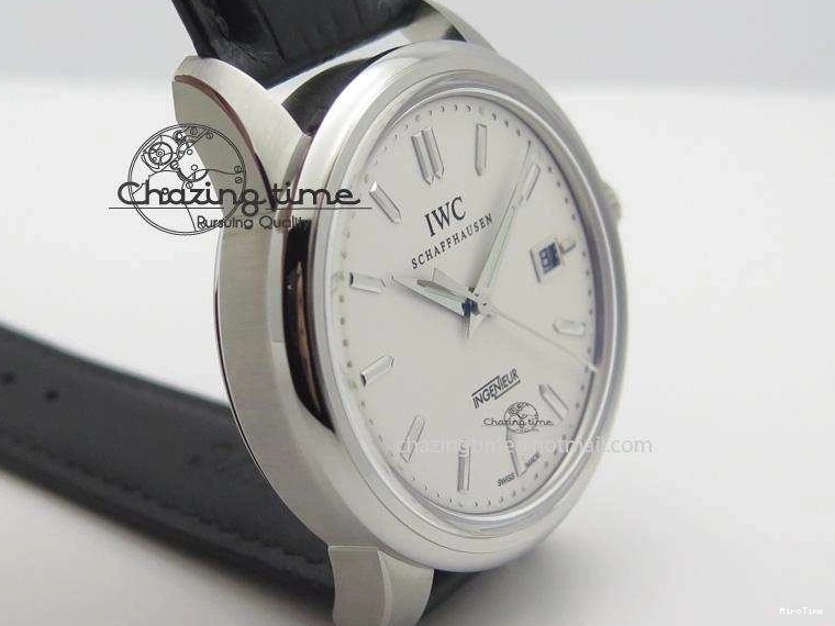 MIROTIME 0503 RelaxedFit Ingeniuer St.Laurens SS White Dial MKF 1:1 V2 Best Edition On Black Leather Strap A 7355